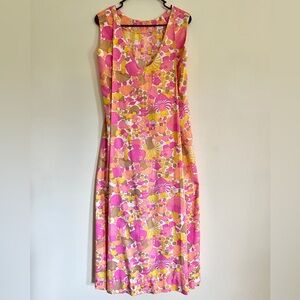 Vintage Late 1960s Psychedelic Mushroom Dress